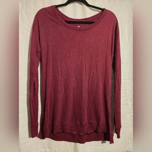 SO Women's Burgundy Long Sleeve Top